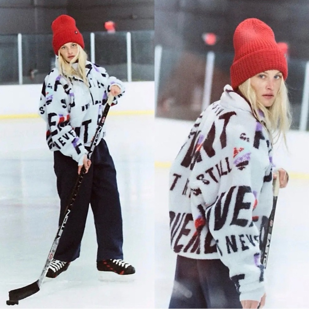 NWT FP Movement Hit The Slopes Printed Fleece Jacket - Picture 2 of 4